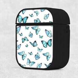 Blue Butterfly Airpod Case